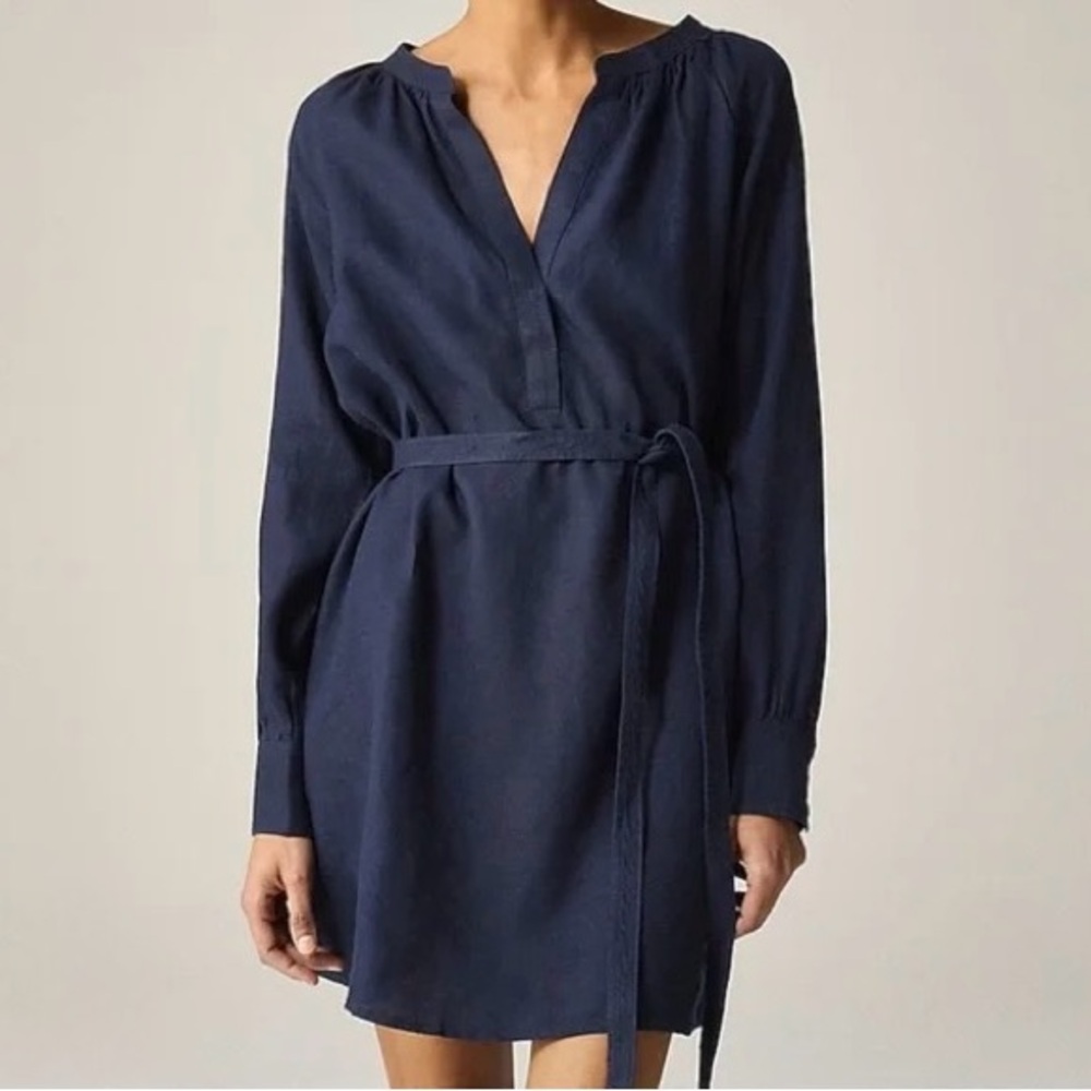 J. Crew Cabana Mini Dress in Linen - size Small